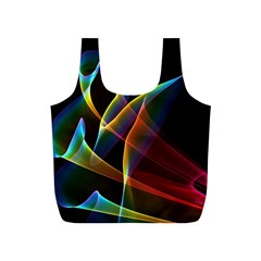 Peacock Symphony, Abstract Rainbow Music Reusable Bag (S) from ArtsNow.com Back