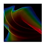 Liquid Rainbow, Abstract Wave Of Cosmic Energy  Ceramic Tile