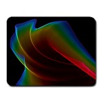Liquid Rainbow, Abstract Wave Of Cosmic Energy  Small Mouse Pad (Rectangle)