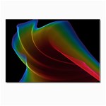Liquid Rainbow, Abstract Wave Of Cosmic Energy  Postcards 5  x 7  (10 Pack)