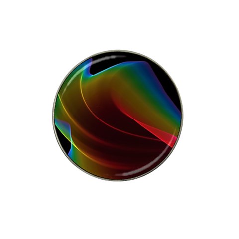 Liquid Rainbow, Abstract Wave Of Cosmic Energy  Golf Ball Marker 10 Pack (for Hat Clip) from ArtsNow.com Front