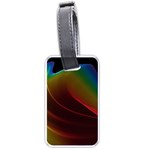 Liquid Rainbow, Abstract Wave Of Cosmic Energy  Luggage Tag (One Side)