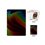 Liquid Rainbow, Abstract Wave Of Cosmic Energy  Playing Cards (Mini)