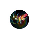 Northern Lights, Abstract Rainbow Aurora Golf Ball Marker