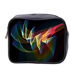 Northern Lights, Abstract Rainbow Aurora Mini Travel Toiletry Bag (Two Sides)