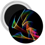 Crystal Rainbow, Abstract Winds Of Love  3  Button Magnet