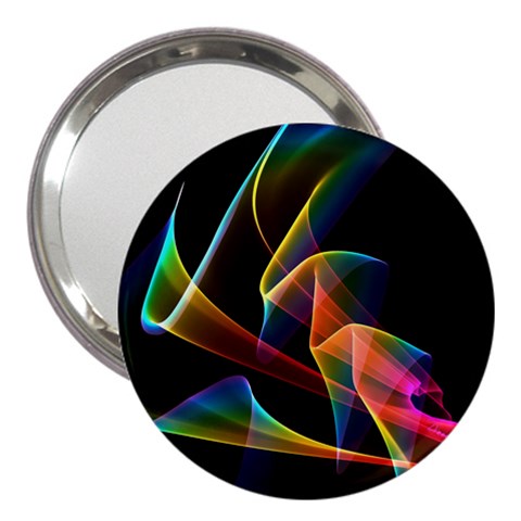 Crystal Rainbow, Abstract Winds Of Love  3  Handbag Mirror from ArtsNow.com Front