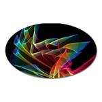 Dancing Northern Lights, Abstract Summer Sky  Magnet (Oval)