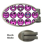 Chronic Pain Emoticons Money Clip (Oval)