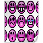 Chronic Pain Emoticons Canvas 11  x 14  (Unframed)