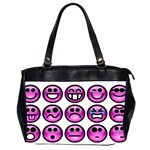 Chronic Pain Emoticons Oversize Office Handbag (Two Sides)