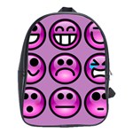Chronic Pain Emoticons School Bag (XL)