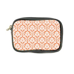 Nectarine Orange Damask Pattern Coin Purse from ArtsNow.com Front