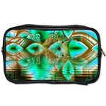 Spring Leaves, Abstract Crystal Flower Garden Travel Toiletry Bag (Two Sides)