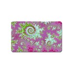 Raspberry Lime Surprise, Abstract Sea Garden  Magnet (Name Card)