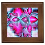 Ruby Red Crystal Palace, Abstract Jewels Framed Ceramic Tile