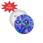 Peacock Crystal Palace Of Dreams, Abstract 1.75  Button (10 pack)