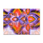 Crystal Star Dance, Abstract Purple Orange A4 Sticker 100 Pack