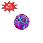 Crystal Northern Lights Palace, Abstract Ice  1  Mini Button Magnet (10 pack)