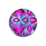 Crystal Northern Lights Palace, Abstract Ice  Magnet 3  (Round)