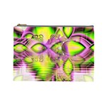 Raspberry Lime Mystical Magical Lake, Abstract  Cosmetic Bag (Large)