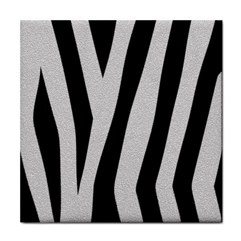 Zebra Tile Coaster from ArtsNow.com Front