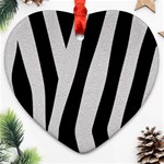 Zebra Ornament (Heart)