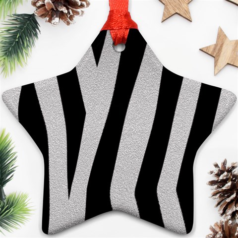 Zebra Ornament (Star) from ArtsNow.com Front