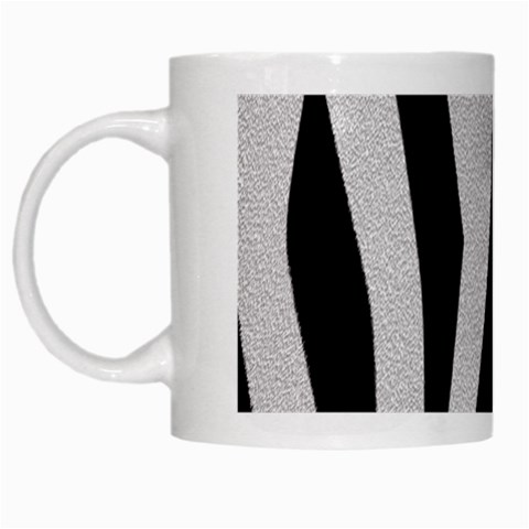 Zebra White Mug from ArtsNow.com Left