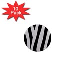 Zebra 1  Mini Magnet (10 pack) 