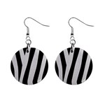 Zebra 1  Button Earrings