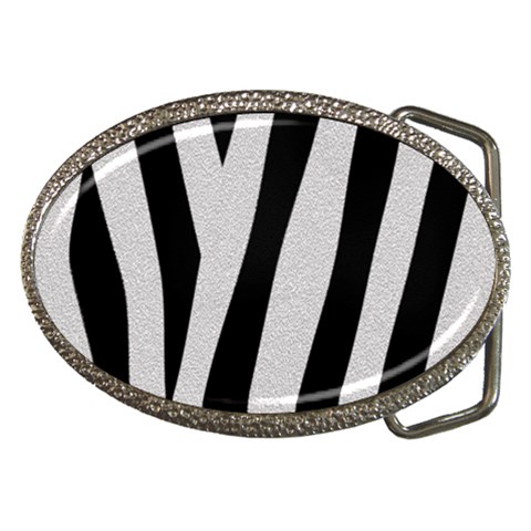 Zebra Belt Buckle from ArtsNow.com Front