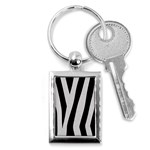 Zebra Key Chain (Rectangle)