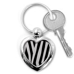 Zebra Key Chain (Heart)