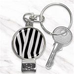 Zebra Nail Clippers Key Chain