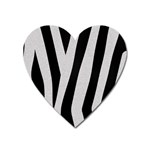 Zebra Magnet (Heart)