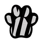 Zebra Magnet (Paw Print)