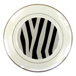 Zebra Porcelain Plate