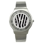 Zebra Stainless Steel Watch