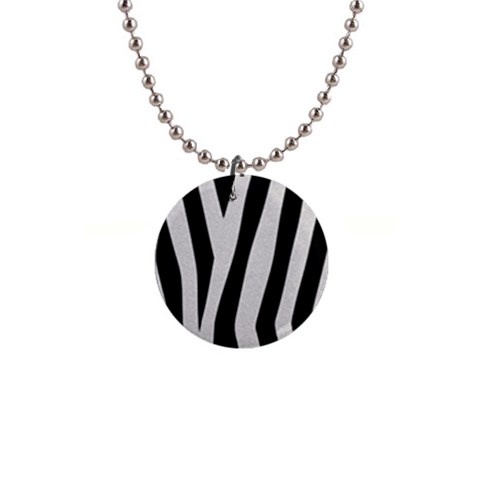 Zebra 1  Button Necklace from ArtsNow.com Front