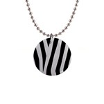 Zebra 1  Button Necklace