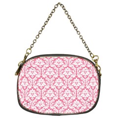 soft Pink Damask Pattern Chain Purse (Two Sides) from ArtsNow.com Back