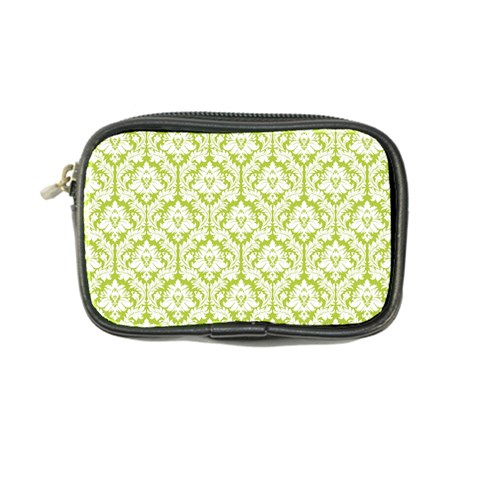 Spring Green Damask Pattern Coin Purse from ArtsNow.com Front