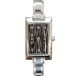 Zebra Rectangular Italian Charm Watch