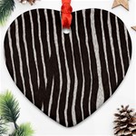 Zebra Ornament (Heart)