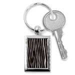 Zebra Key Chain (Rectangle)