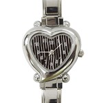 Zebra Heart Italian Charm Watch