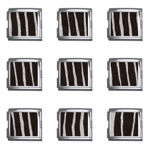 Zebra Mega Link Italian Charm (9 pack) from ArtsNow.com Front