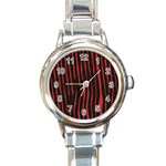 Zebra Round Italian Charm Watch