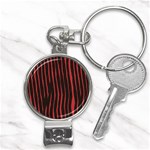 Zebra Nail Clippers Key Chain